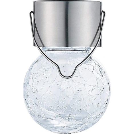 Gartenlampe Solar-LED-Laterne Glaskugel
