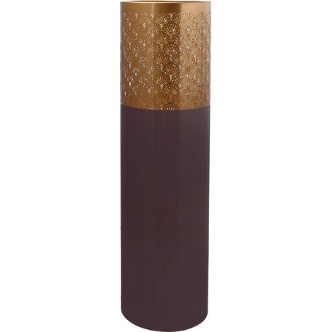 Vase art deco 1115 - Violet foncé, or (1/5)