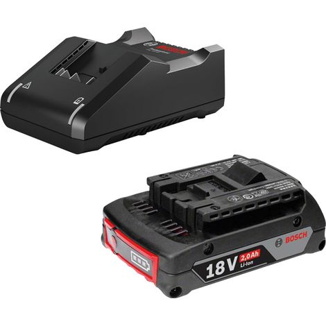 Bosch Starter-Set 18 V / 1x 2,0 Ah Akku + Ladegerät GAL 18V-40