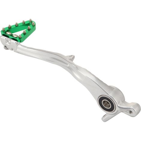 KTM 2024 EXC250/300 Cordless Brake Pedal (Silver White Pole with Green Tip) (1/4)