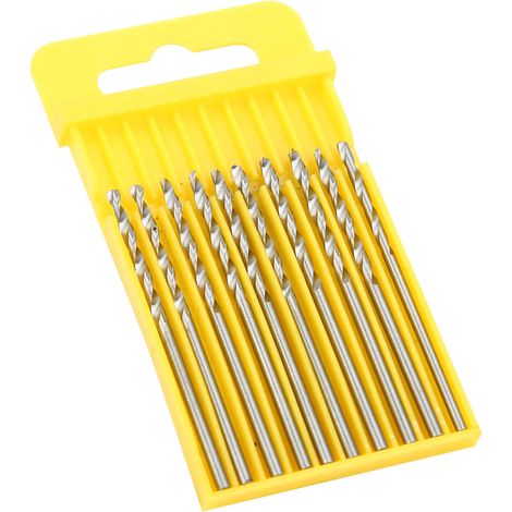 Mèche Hélicoïdale Acier Rapide Pour Perçage Bois Métal Aluminium - Queue Droite Haute Précision - Lot De 10 Boîtes (1/5)
