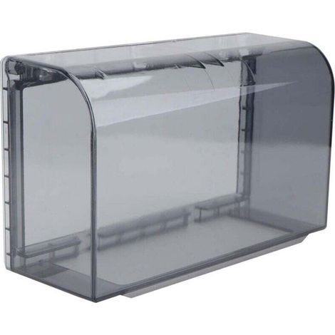 Cache de prise d'interrupteur en plastique résistant aux éclaboussures et étanche pour interrupteur de sécurité double position Noir