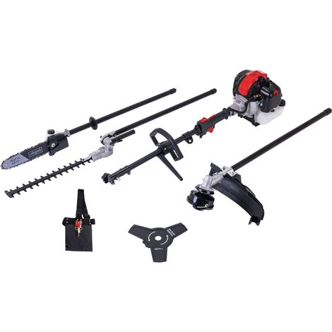 Scheppach Outil multifonction thermique 4 en 1 PMT520 – 52 cm³ – moteur 2 temps – fonction EasyStart - réservoir 1,2L