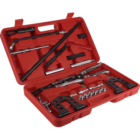 Kit d'outils de réparation de culasse, ensemble de dépose de compresseur de ressort de soupape, compatible avec moteurs 8/16/24 soupapes (1/5)