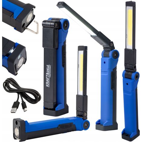 Wiederaufladbare LED-COB-Arbeitsleuchte mit Magnet-USB-Haken (1/5)