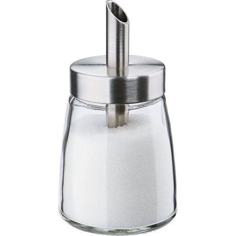 Dosatore di zucchero Tavola Cilio, vetro/acciaio inox, diametro 6,5 x 12 cm, 0,145 l (1/2)