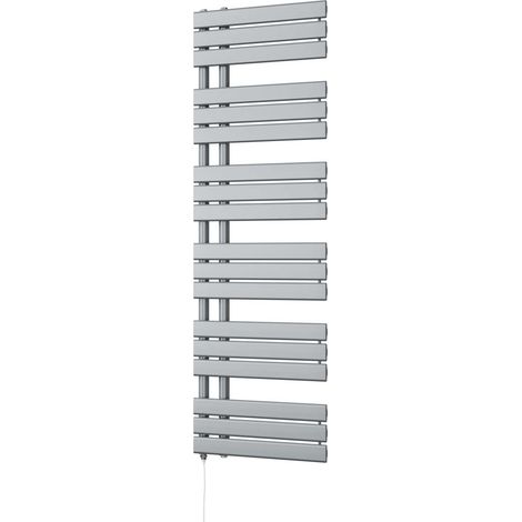 Tristan - Silver Electric Towel Rail H1564mm x W500mm 700w Standard (1/3)