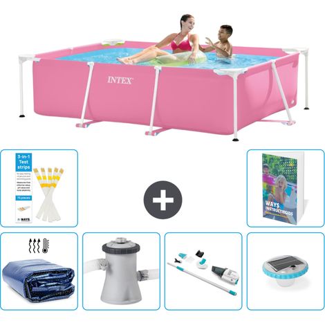 Intex Piscina con estructura Rectangular - 220x150x60 cm - 7-piezas  S81