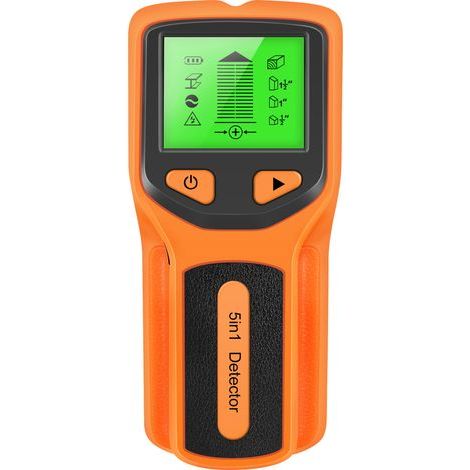 Zoternen Détecteur de montants muraux 5 en 1 avec écran LCD HD, détection de montants métalliques, de fils et de bois (1/5)