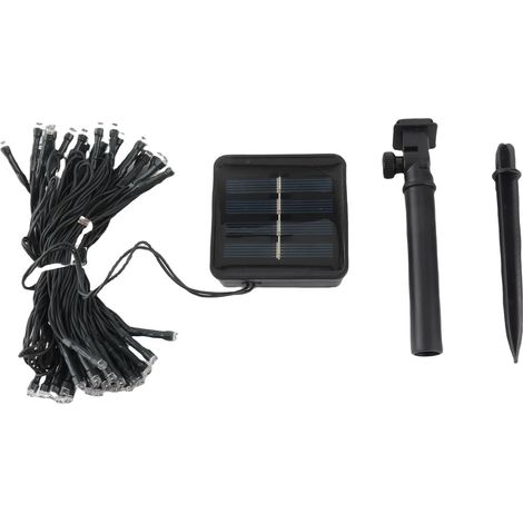 Ortviai Guirlande Lumineuse Solaire 50 LED, 7 m, 8 Modes, Étanche IP65 pour Jardin et Cour (1/5)