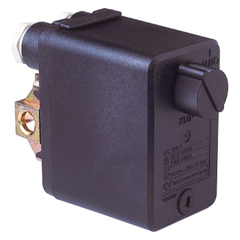 Dipra – Contacteur manométrique bipolaire/tripolaire – Non câblé – Interrupteur marche/arrêt – Prise manomètre F 8/13 – Réglage 2 à 3,5 bars – Compatible 230/400 V