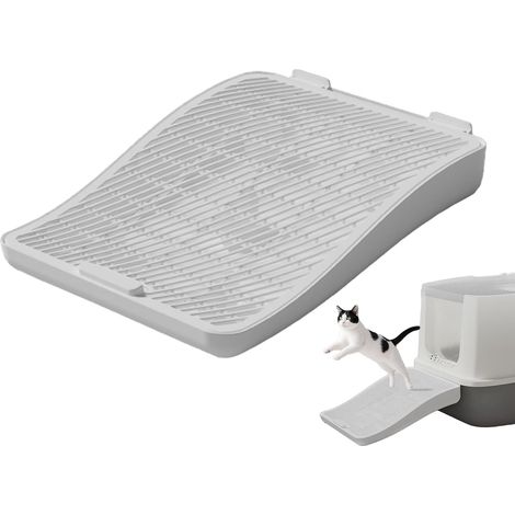 Cat Ramp for Litter Box,Removable Pet Kitten Waste Catching