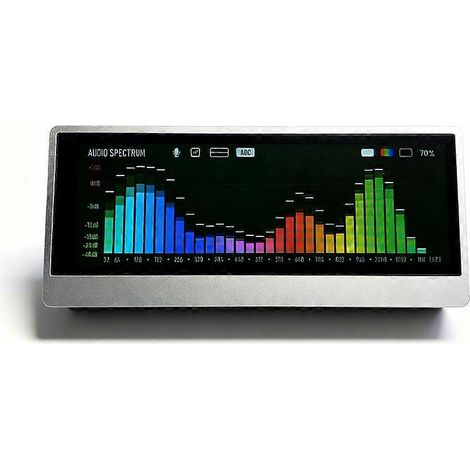 4.6 pouces écran tactile VU Meter audio Spectrum Analyzer voix commande Analog Pointer son Level Indicator pour Desk