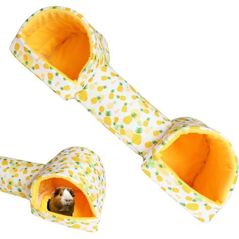 3-way tunnel for hamsters or guinea pigs - With tunnel - For hamsters and guinea pigs - For small animals, rabbits, ferrets, guinea pigs - Yellow B