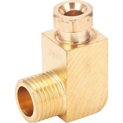 Raccord coude en laiton pour tuyau, connecteur bloc rectangulaire, adaptateur PL410 pour liaison de canalisation (1/5)