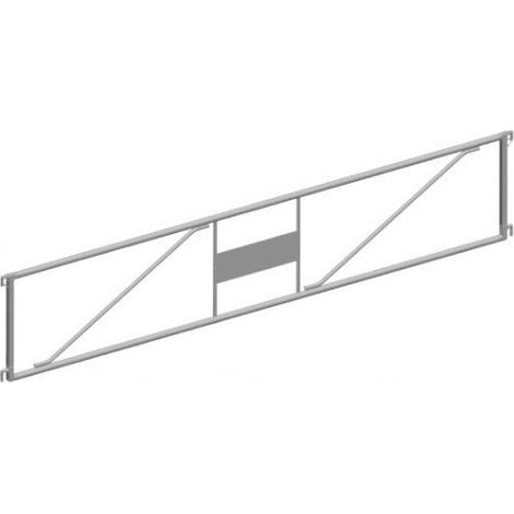 Altrad – Garde-corps fixe 3m – Acier galvanisé – Compatible échafaudages Multivit+1 et 2 – Norme NF – Sécurise les travaux en hauteur - N1723