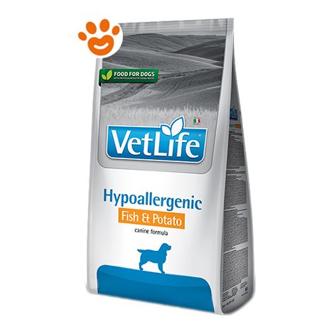 Farmina Dog Vet Life Hypoallergenic Pesce e Patate  - Farmina Dog Vet Life Hypoallergenic Pesce e Patate - Sacco Da 2 Kg