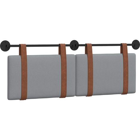 Maison Exclusive - Testiera sospesa Grigio chiaro PU Antico