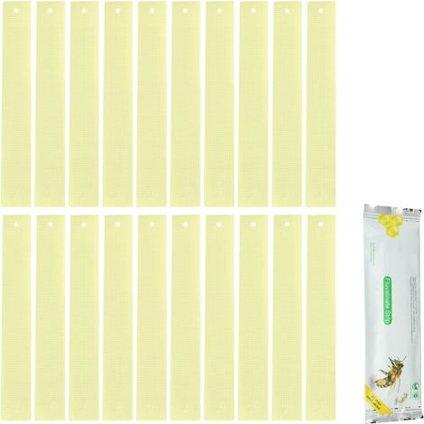 AIPERQ Jeffergarden 20 Pcs Pro Beekeeping Fluvalinate Bee Mite Varroa Tool Strips Supplies for Varroa Mite Elimination from the Hive (1/4)
