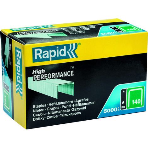Graffettatrice rapid 140/6mm zincata precisione 5000 pz