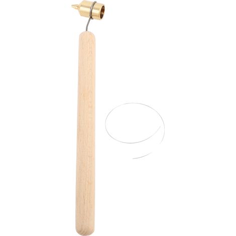 Stylo de peinture à pointe fine professionnel, manche en bois, style rétro, pointe biseautée de 0,3 mm, pour la réparation des éclats de pierre et des rayures. (1/5)