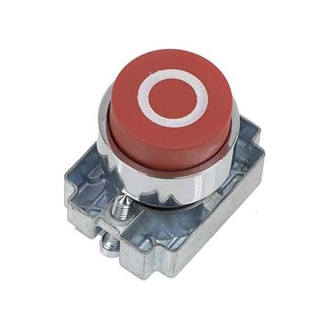 Tête de bouton-poussoir RS PRO Rouge, Momentané, Ø découpe 22mm ( Prix pour 1 )