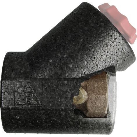Coque d’isolation EPP DN32 pour vannes et robinets avec filetage femelle