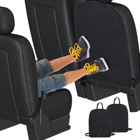 Set de 2 protecteurs de dossier de siège auto - Pour siège enfant - Protection de dossier - Garde le siège propre - 60 x 45 cm - Accessoire voiture (1/5)