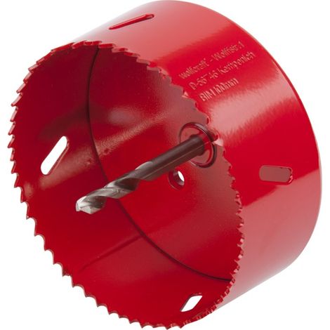 Sierra de corona bim completo con adaptador y broca piloto ø100mm 5493000 wolfcraft