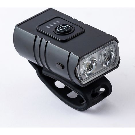Phare de vélo à LED, en alliage d'aluminium, pour une utilisation urbaine, sur route ou de nuit.-AquaForge (1/4)
