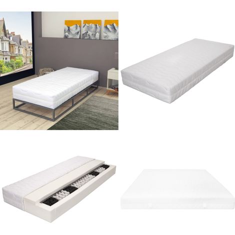 Matelas 100 x 200 cm 7 zones Ressort ensaché 20 cm H3 - Matelas À Ressorts Ensachés - Matelas Confortable - Matelas Double Zone - Matelas Orthopédique - Literie - Home & Living (1/5)