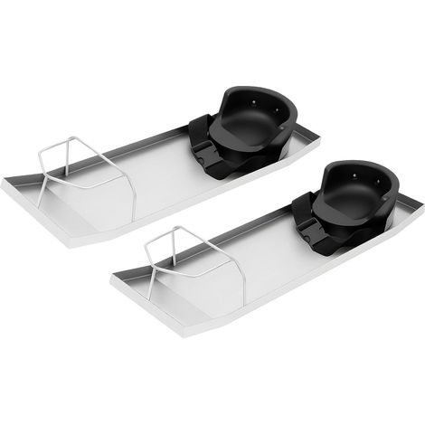 4x Coussin de genou de jardin, 70 x 20 x 10 cm - Planches en béton coulissantes - Planche à genoux en acier inoxydable avec genouillères en béton et sangles de planche pour le travail du béton (1/5)