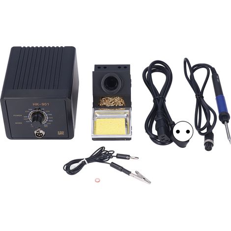 Station de soudage 90W avec bouton de réglage de température, fer à souder HK‑901EU, prise 220V (1/5)