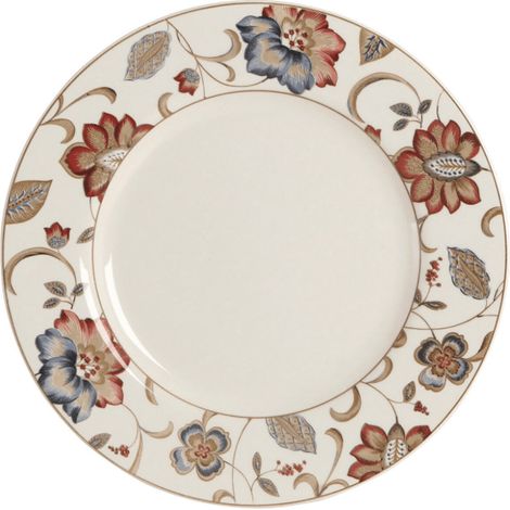 6 x assiettes plates JACOBEAN Floral - 27,3 cm - Porcelaine - Churchill