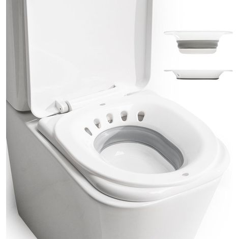 Toilette portatile, bidet pieghevole, capacità 1,5 l. Ergonomico, facile da svuotare. Ideale per anziani o persone con mobilità ridotta.