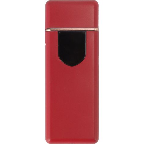 Briquet électrique portable bleu, rechargeable par USB, à allumage tactile double face et coupe-vent, idéal comme cadeau pour votre copain. (1/5)