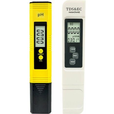 Digital pH meter and water quality tester, TDS, EC, yellow, for swimming pools, aquariums, spas and rapid testing - AquaForge (1/5)
