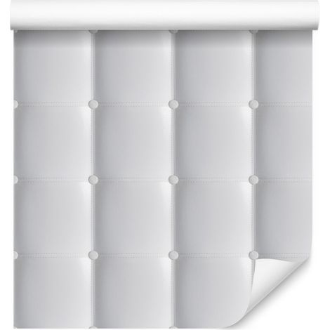 Papier peint matelassé clair pour salon et chambre 50x1000 cm (1/5)