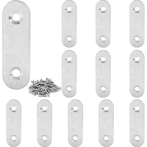 Equerre Plate Inox, 46 x 16 mm Connecteurs Plats (1/4)