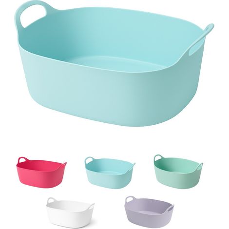 Cesto para Ropa Sucia 32L con Asas Integradas, Cubo de Colada Compacto para Baño y Dormitorio, Organizador de Ropa Ligero (1/5)