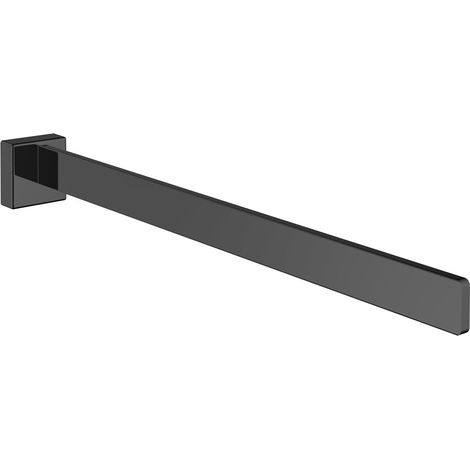 emco cue porte-serviettes, 1 bras, fixe, 416mm, noir, 325013342