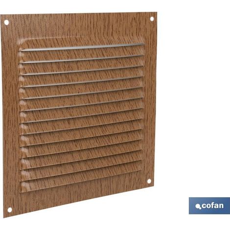 REJILLA DE VENTILACION ALUMINIO MADERA 15 X 15 CM - COFAN