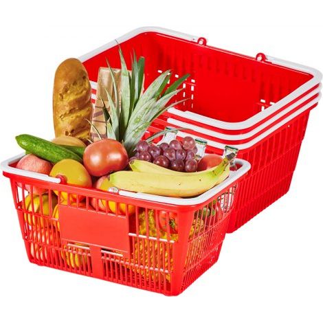 Panier de Courses Plastique PE Panier à Provisions Empilables (1/5)