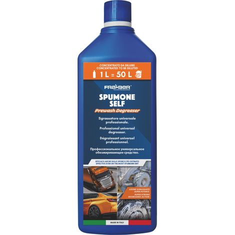Fra-ber SGRASSATORE CONCENTRATO PRELAVAGGIO AUTO ''SPUMONE SELF'' Lt. 1