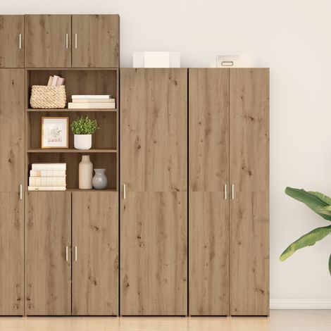 Highboard 2 pcs Artisan-Eiche 50 x 42,5 x 185 cm