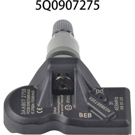5Q0907275 est un capteur de pression des pneus adapté aux véhicules Volkswagen, Audi et Porsche. (1/5)