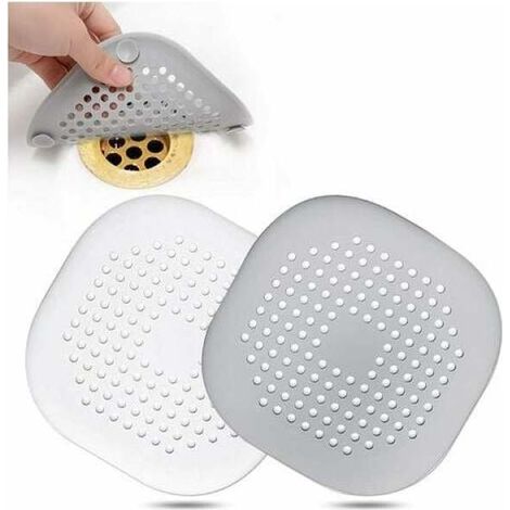 Pièce de rechange pour Hair Catcher, Square Hair Drain couvercle pour Shower, Silicone Door Stopper avec Suction Cup, Easy to Inst (1/5)