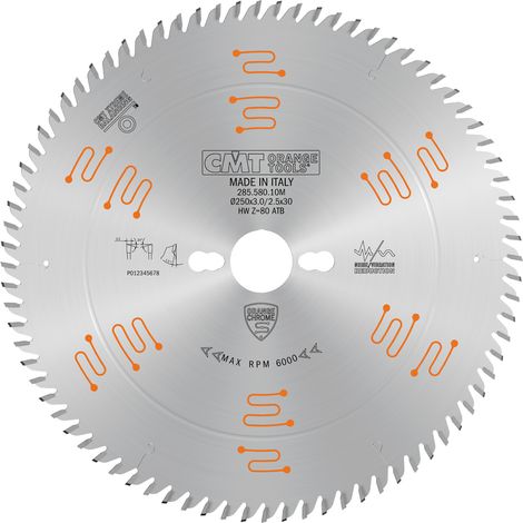 285.580.10M SIERRA CIRCULAR PARA MOLDURAS 250X3.0/2.5X30 Z=80 ATB (1/5)