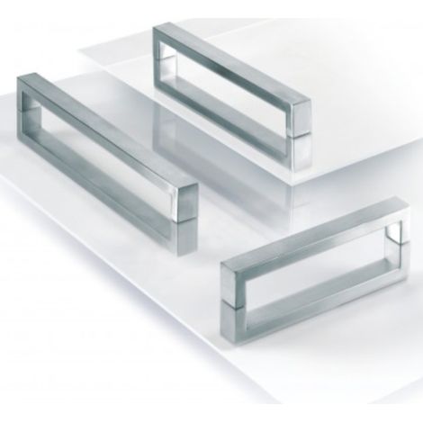 Tirador Unix Duo 7511 - Inoxidable cepillado. 333x25x38mm. Entrepuntos 320mm.
