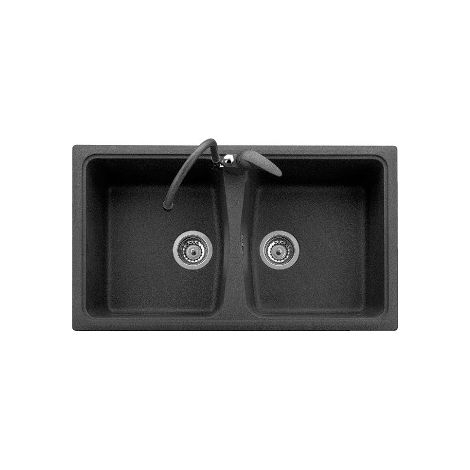 Lavello composito cucina Plados SP0862 due vasche - UG94 Avena